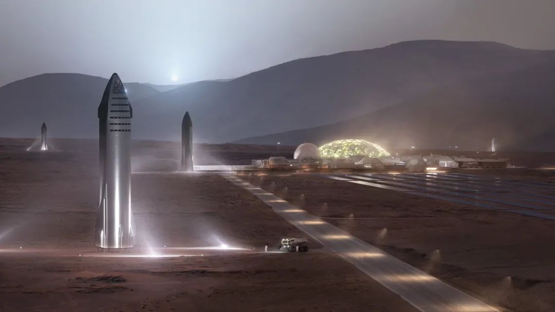 SpaceX 设想的火星基地 SpaceX 设想的火星基地
