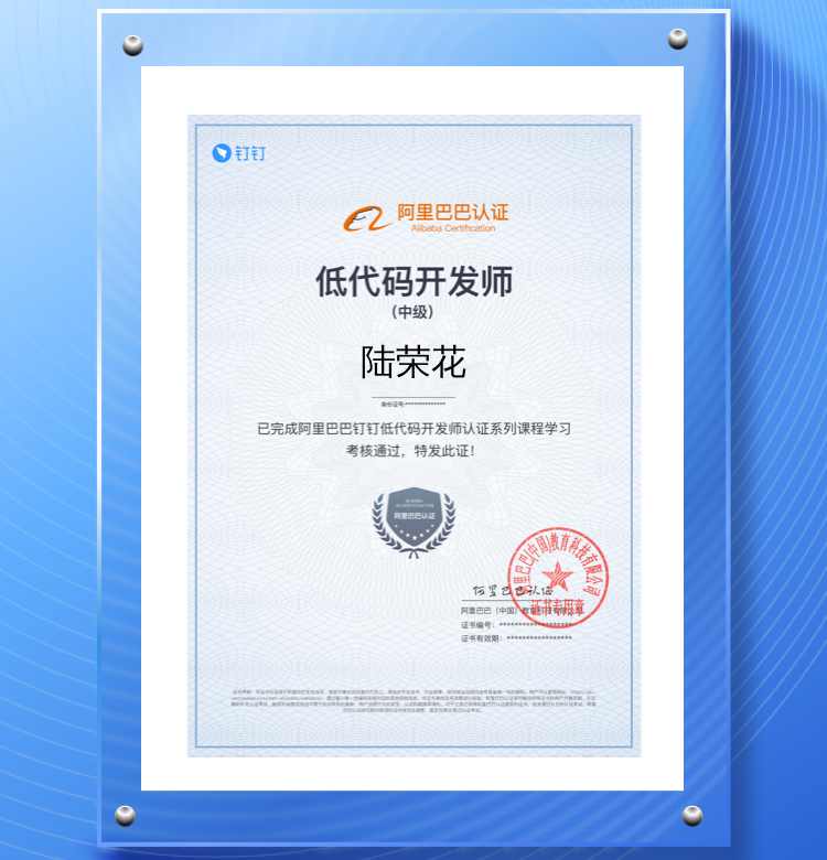 低代码开发师中级认证